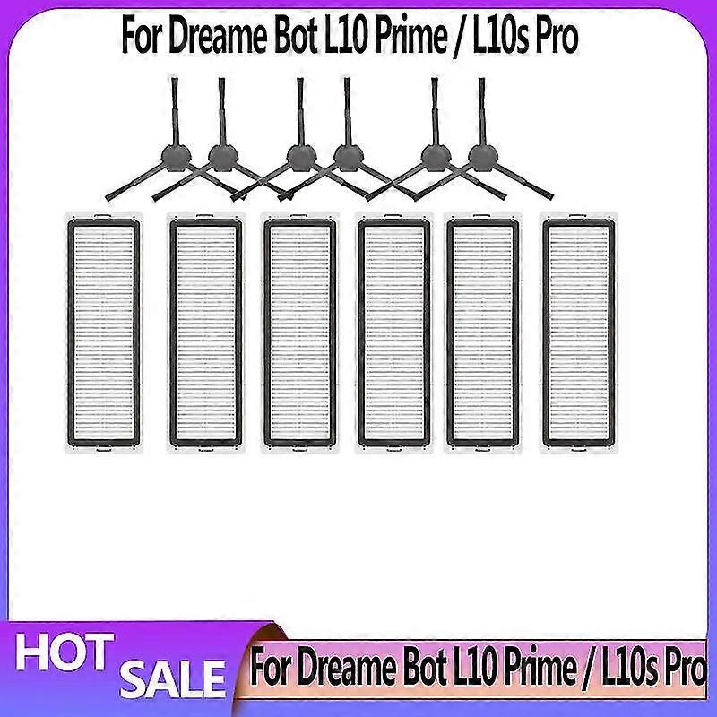 עבור Dreame Bot L10 Prime / L10s Pro חלקי חילוף חלופיים אביזרים מברשת צד ראשית Hepa מסנן מגב בד