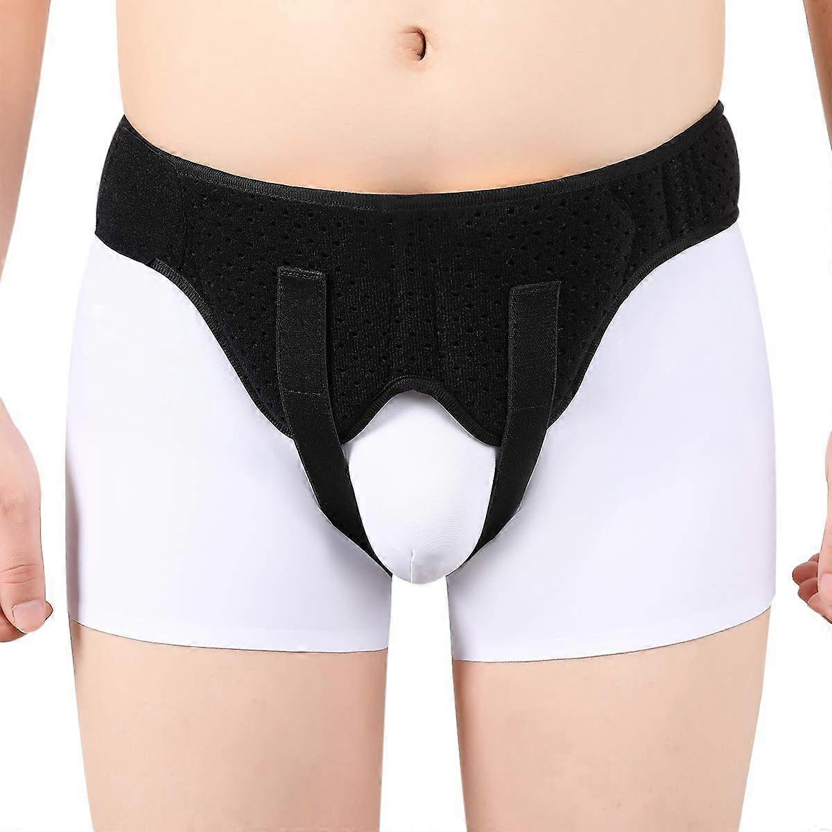 Inguinal brok Support Bælte Lyske Truss Brace Post Operation Hernia smertelindring, justerbare elastiske stropper