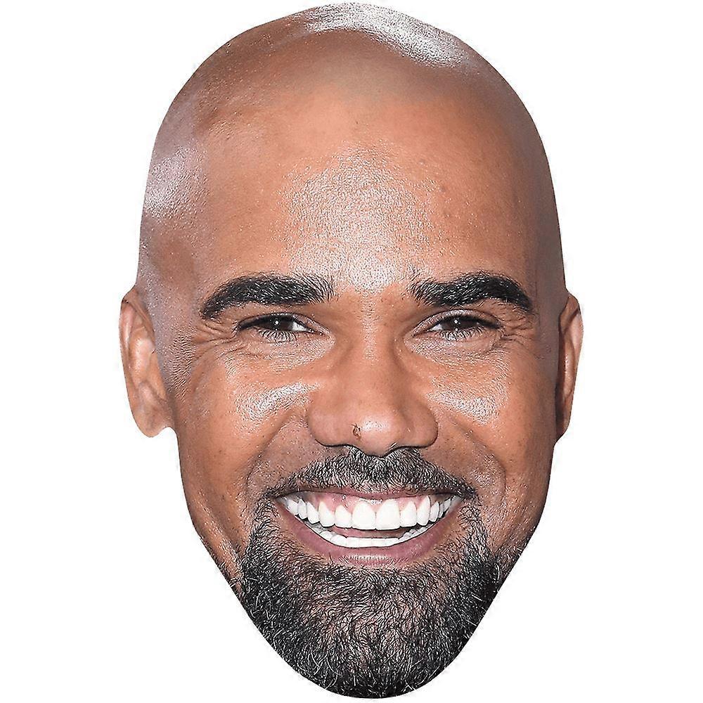 Shemar Moore (Smile) Celebrity Mask, Flat Card Face