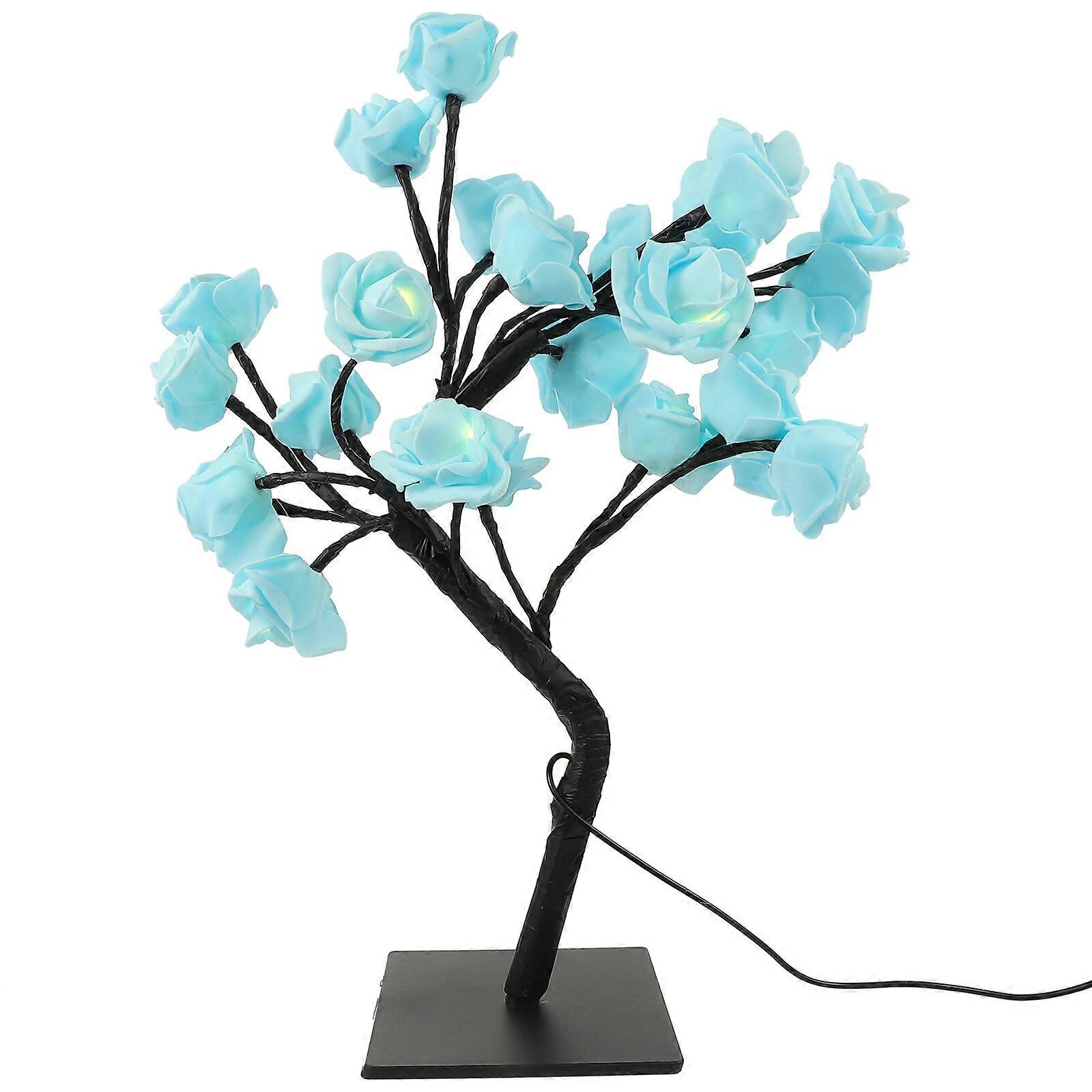 Rose Tree Lamp Usb Powered Bedroom Table Lamp Lighted Rose Tree Led Tree Light