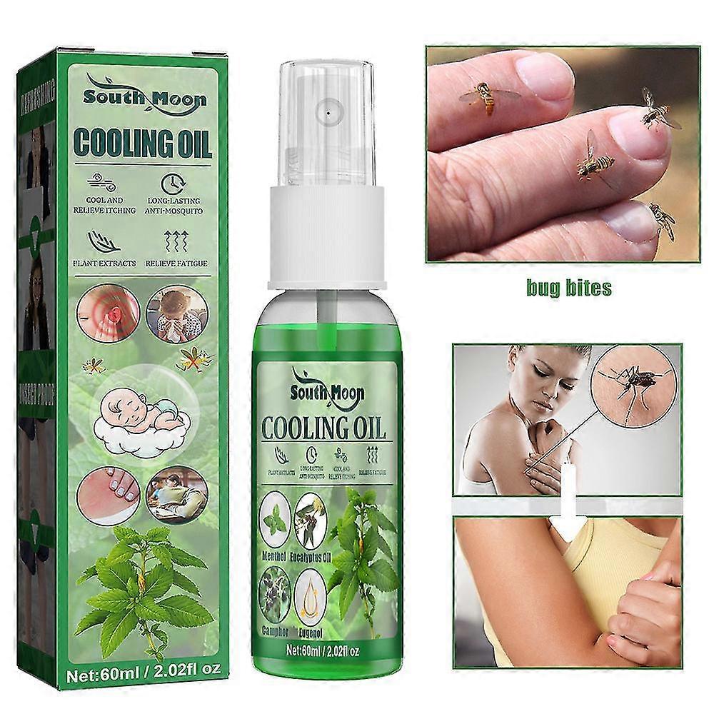 60ml Mosquito Repellent Spray Summer Portable Anti-itching Biting Wind Oil Essence Liquid