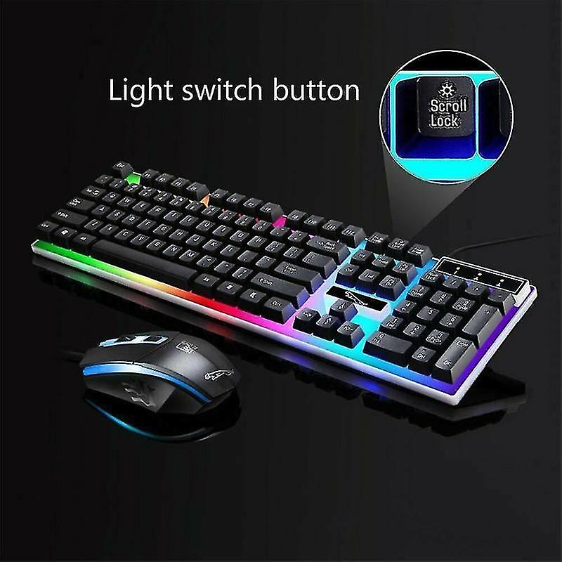 Jedel gk100 basic gaming led keyboard & mouse kit now in stock only £15