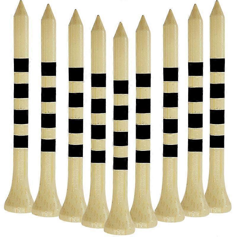 100pcs Golf Tees, Reduce Friction & Side Spin-stable & Durable Natural