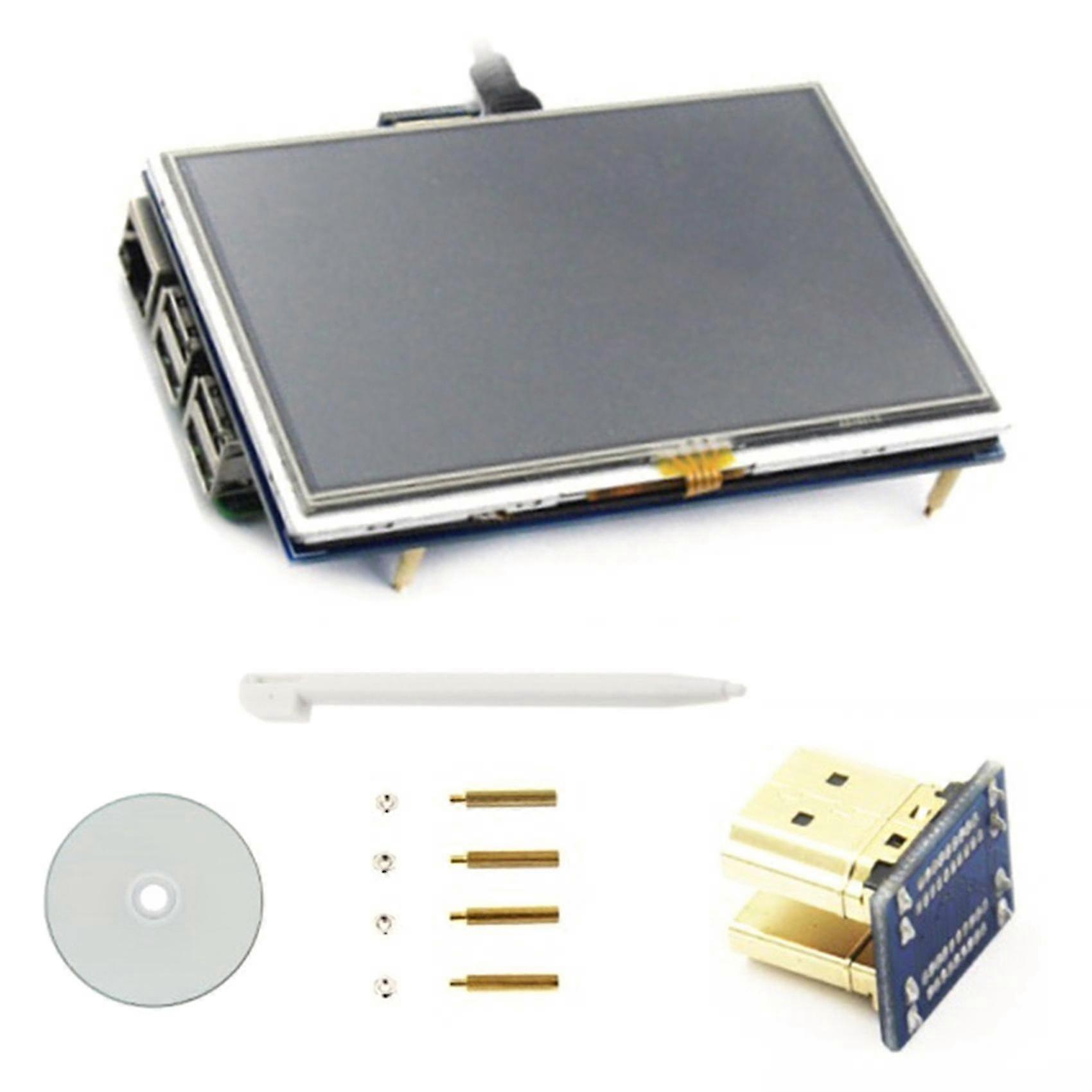 5 Inch -compatible Resistive Touch Screen 800x480 Hd Display Screen Lcd Screen Module For 3b+/4b