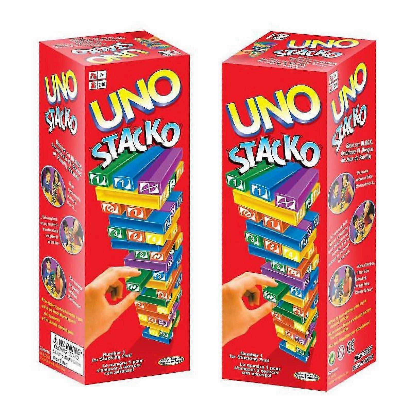 Weihnachtsgeschenk UNO Stacko Spiel Mattel 2023 Komplett