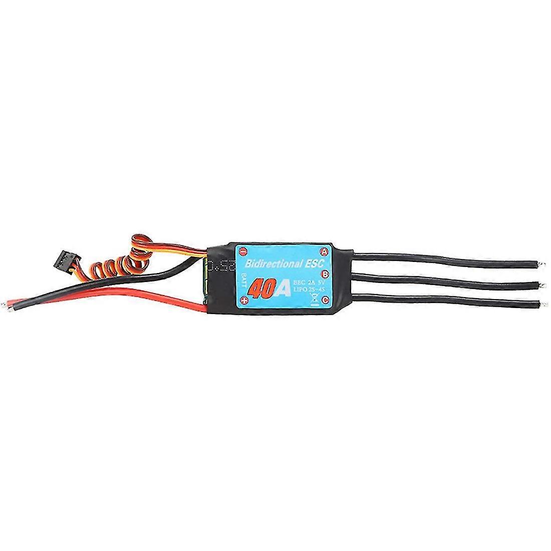 Bidirectional Esc 40a Brushless Esc For Remote Control Pneumatic Underwater Propelle(40a)