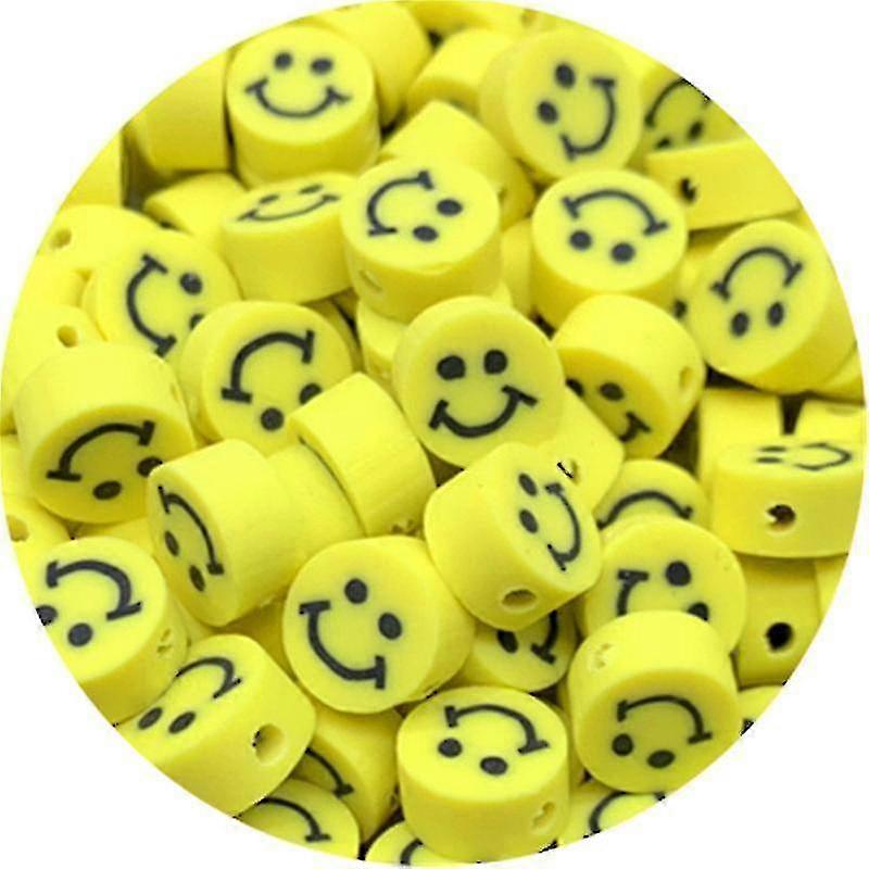 Smiley Face Perlen Obst Spacer Perlen Farbe Polymer Clay Perlen für Diy Schmuck