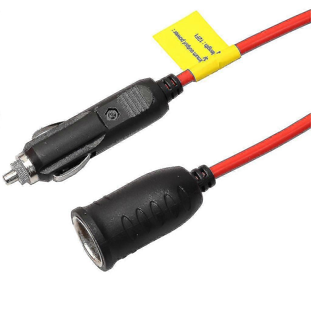 Cigarette Lighter Extension Cord Socket Plug 12/24 10a Volt For Vacuum Cleaner