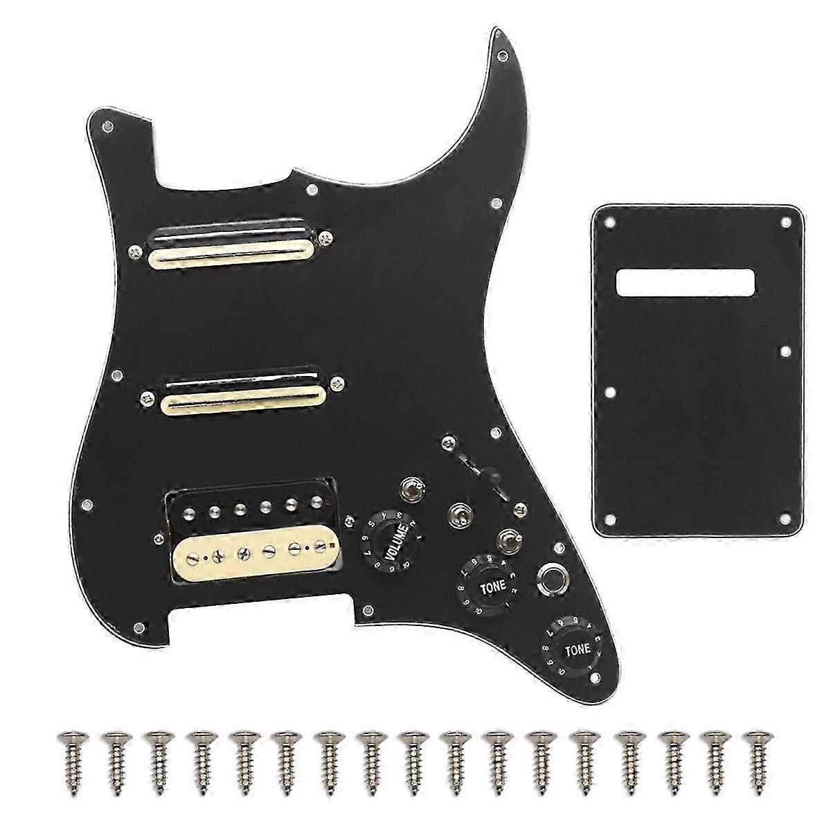 Ssh-coil Splitting Electric Guitar Pickguard 2 Mini Humbucker + 1humbucke+silence Switch Loaded Prewired Scratchplate B