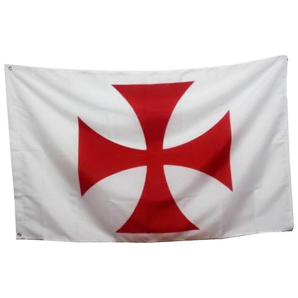 Masonic Knight Templar Flag 150x90cm Banner 3x5 Ft 100d Polyester Brass Grommets Custom Printed Flag