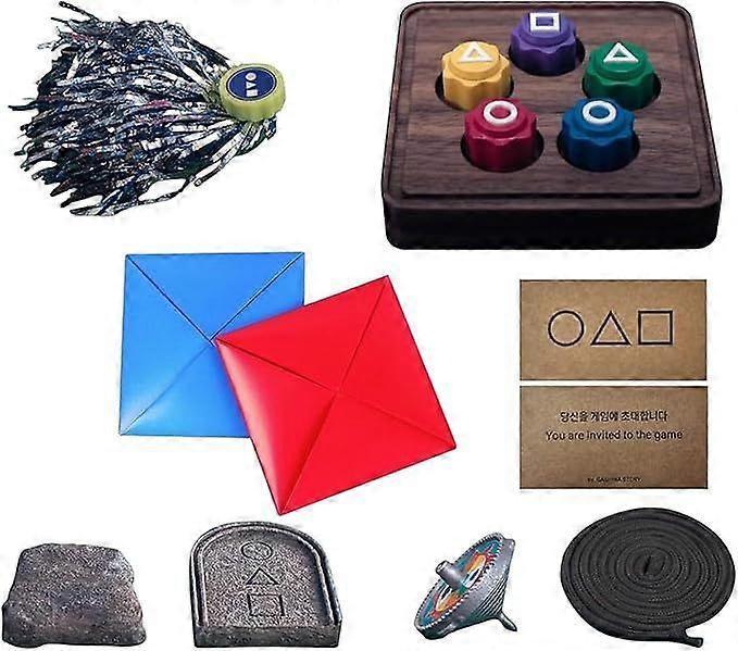 لعبة اللعب الكورية التقليدية ، مجموعة Gonggi Jack Stone Pebbles مع علبة مستديرة ، طقم لعبة اصطياد الحجر