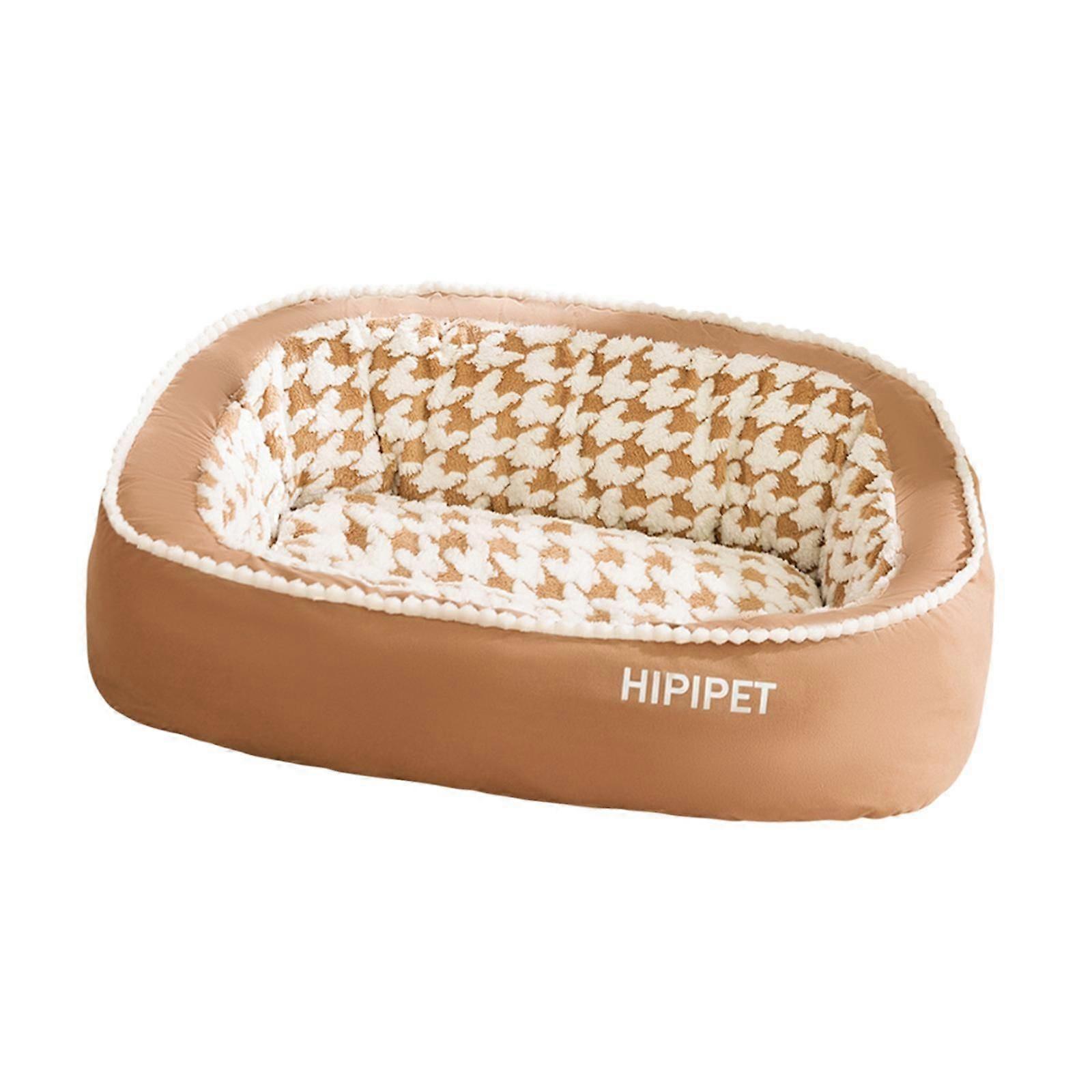 Puppy Bed Puppy Nest Washable Removable Cover Pet Supplies for Cat Puppy Dog Brown