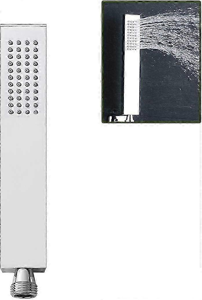 Messing håndbruser hoved højt vandtryk firkantet brusehoved luksus enkelt funktion brusehoved sil