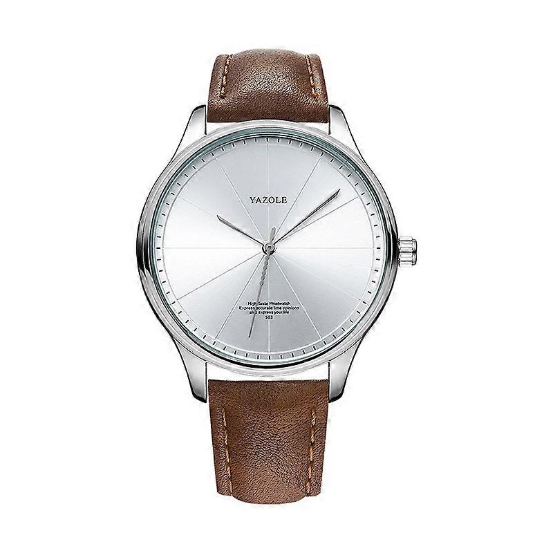 YAZOLE 503 Simple Line Pattern Dial Men Quartz Watch