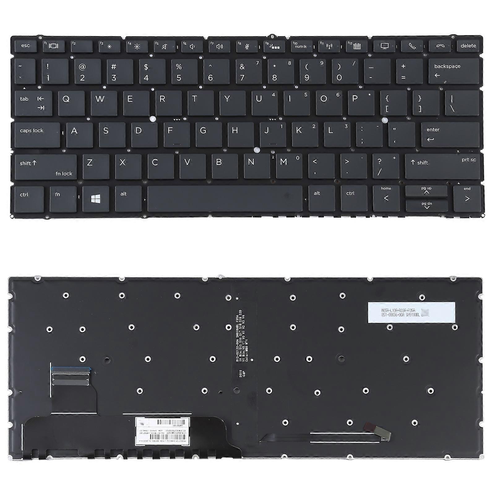 HP Elitebook X360 836 730 G5 735 G5 G6 USバージョンキーボード(バックライト付き)