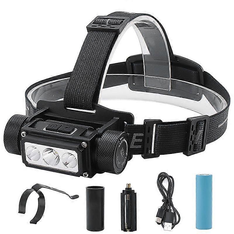 Multifunktionale 21700 Scheinwerfer USB Typ-C Wiederaufladbar mit Batterie Taschenlampe Scheinwerfer Arbeitslicht