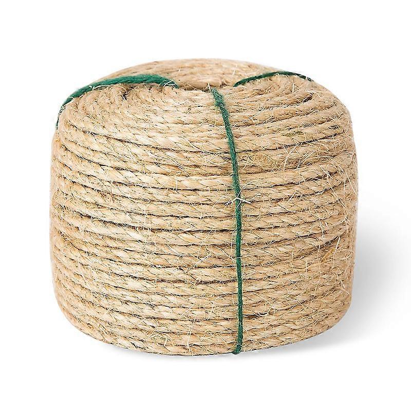 Natural Strong Sisal Rope for Cat Scratching Posts Winding Easy & Tight 1/4" Diameter 164FT