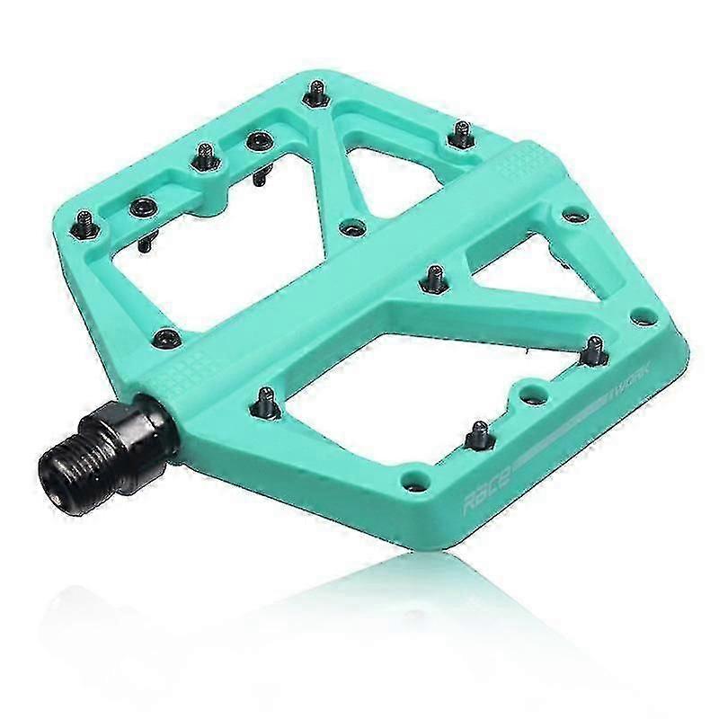 Cykelpedaler - Plattformscykelpedaler, Minimal Profil, Justerbart Grepp (Bianchi Green 1 Par)