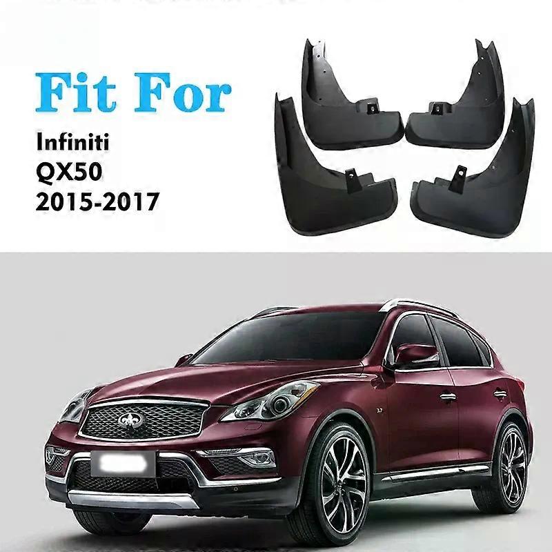 unique FOR Infiniti EX25 EX35 EX37 QX50 Mudguards Fender Mud Flap Guard Splash Car Accessories Auto Styline Mudflaps Front Rear 4PCS