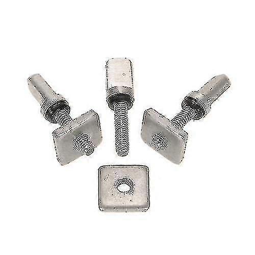 6Pcs Surfboard Longboard Sliding Fin Screw Plate Kit for SUP & Body Board Replacement
