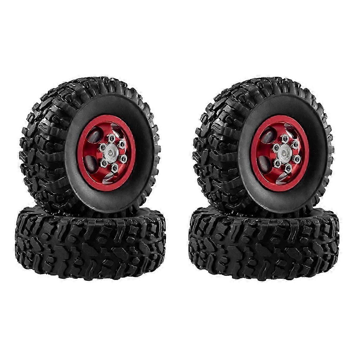 Rot für 1/12 MN82 LC79 MN78 Naughty Dragon Fernbedienung Auto Zubehör Metall Upgrade Räder und Reifen
