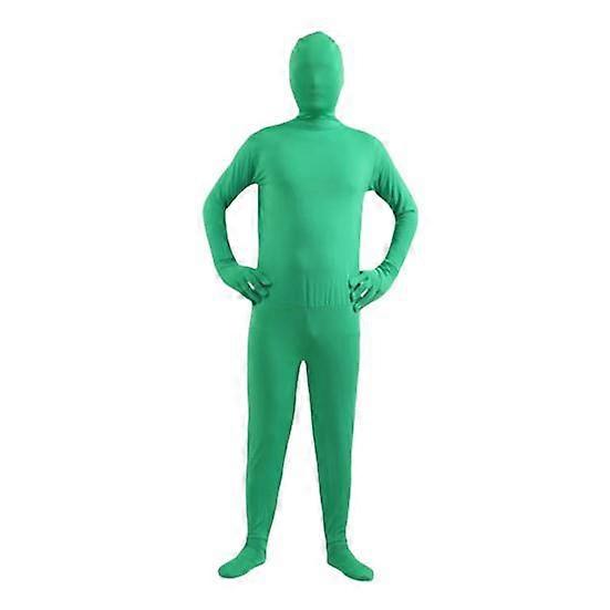 Unisex Halloween Jumpsuit Tight Fit Breathable Long Sleeves Hooded Elastic Solid Color Invisible Jumpsuit Zipper Back Bodysuit Props Party Costume