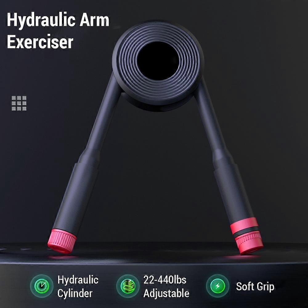 Adjustable 22-440lbs Arm Exerciser Hydraulic Power Arm Enhanced Exercise Strengthener with Display S