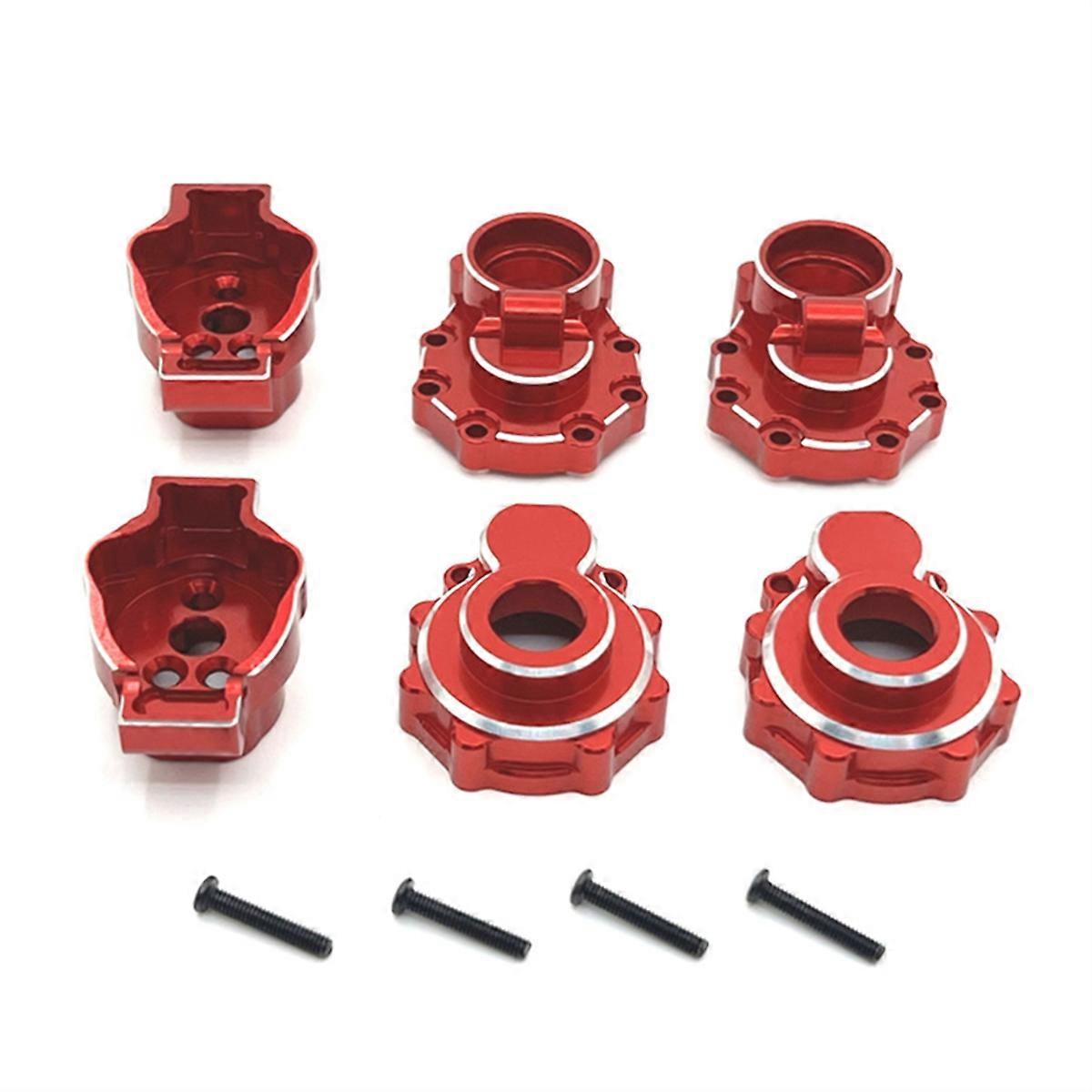 RC Car Upgrade Rear Axle Cup Kit for 1/10 Red
