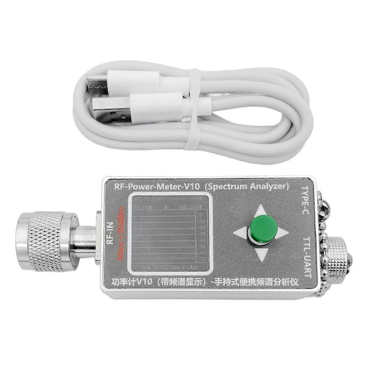 35Mhz-4.4GHz N-Type RF Power Meter V10 Spect  Analyzer Display Communication -70-+30dbm Attenuator