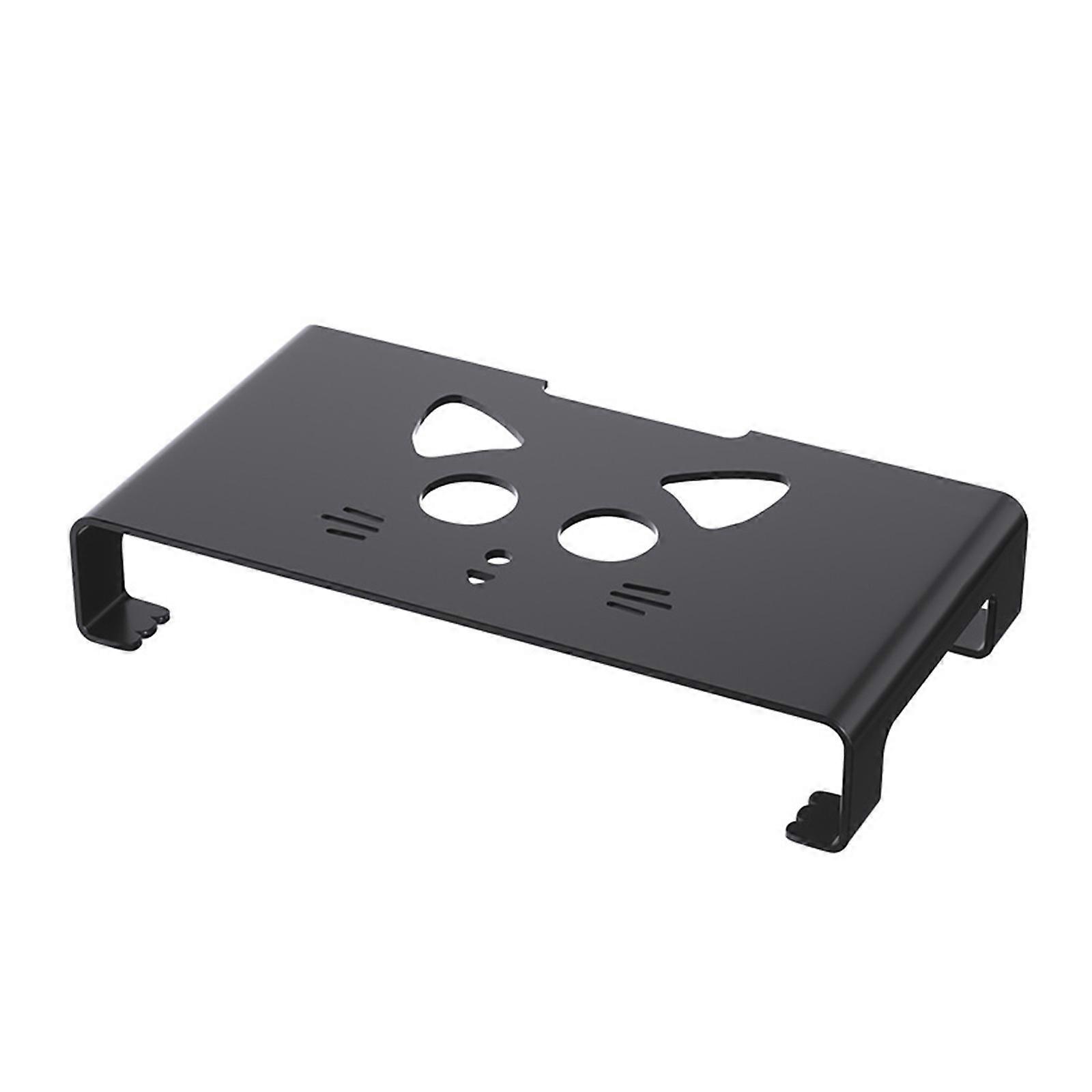 Supporto per laptop e stampante, supporto per monitor per computer desktop Il ripiano di sollevamento dello schermo contiene fino a 20 kg di capacità Nero