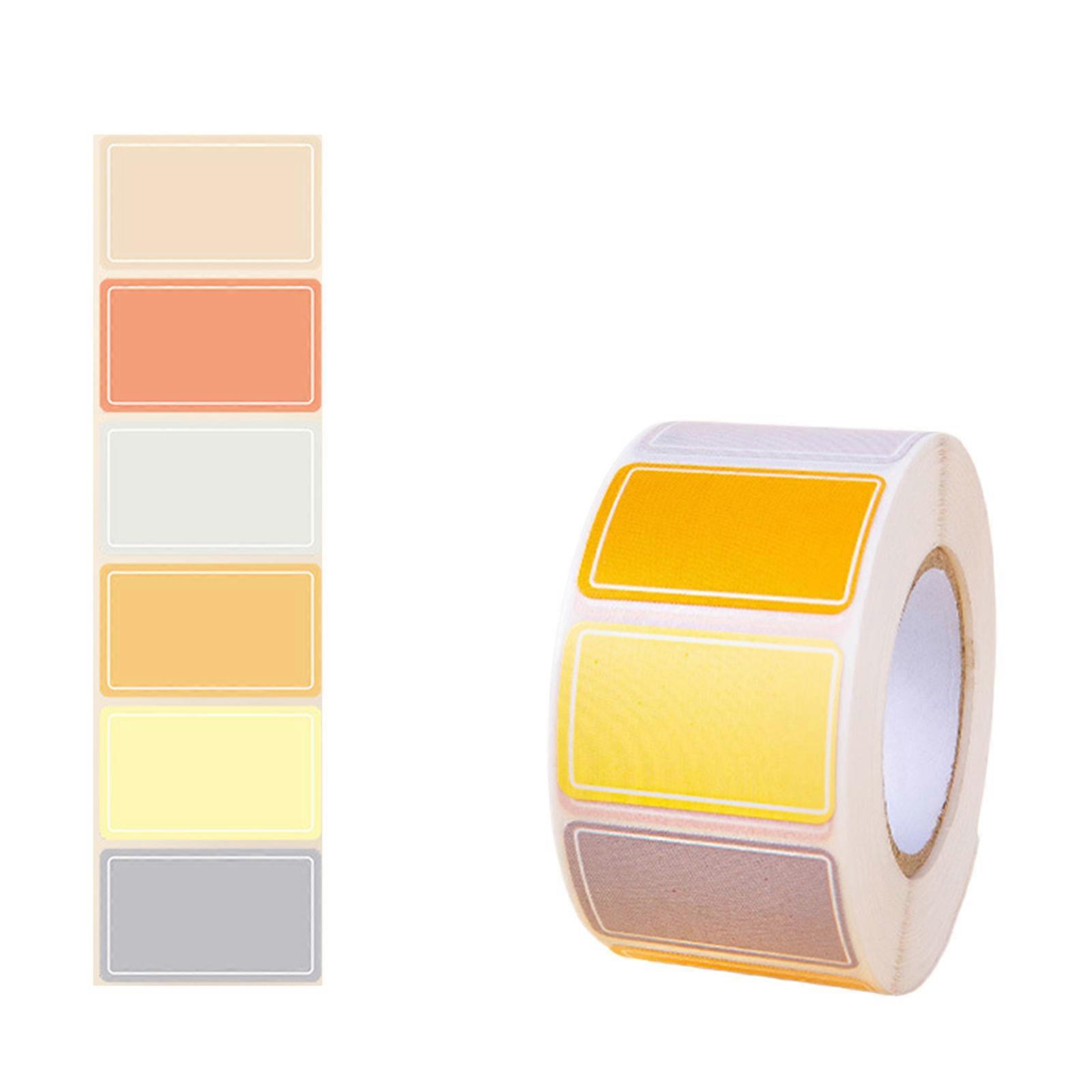 500Pcs Writable Label Stickers Removable Index Stickers Colorful Name Labels Stickers Waterproof Food Labels for Daycare