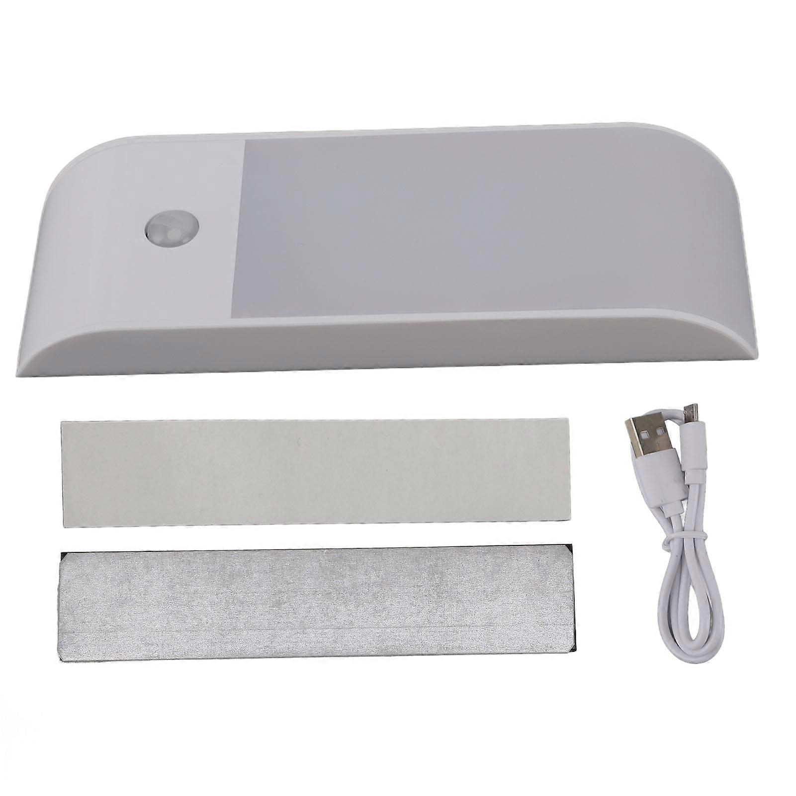 11.9cm long under cabinet light with magnetic motion sensor, 2 modes, micro USB charging port, ideal for study and work.