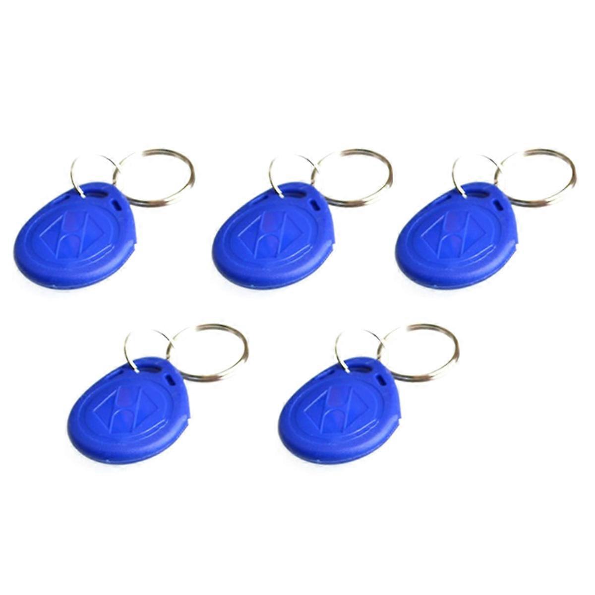 5Pcs EM4100 Read Only EM4100 125Khz Card Proximity Token Keyfobs Blue