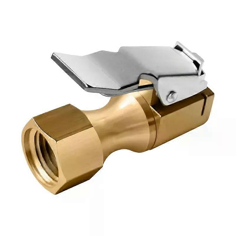 New For Tire Inflator Heavy Duty Air Chuck with Clip Compressor Accessories Closed Flow Lock On Tire Tool Kit Quick Connect