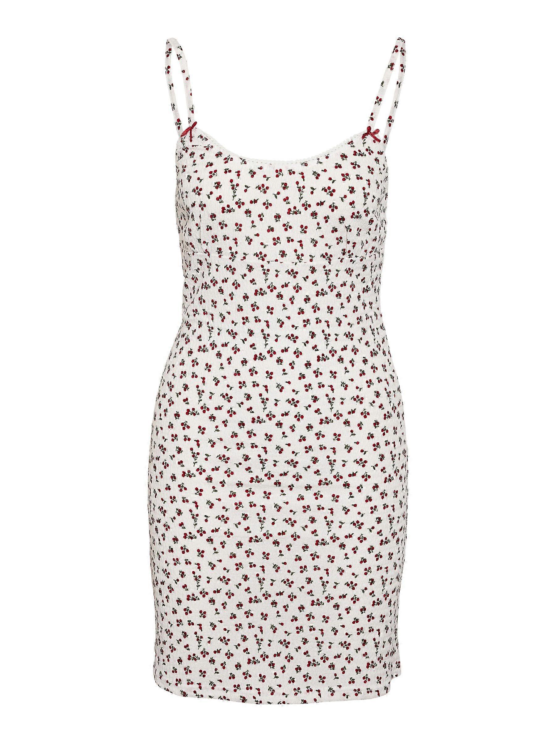 NOISY MAY summer dress with floral pattern, adjustable straps
