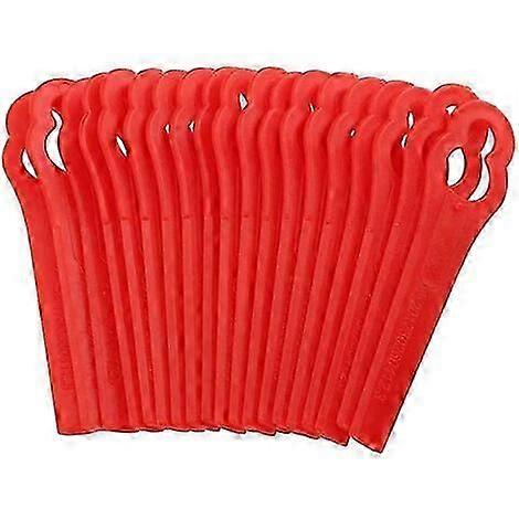 Set of 100 Plastic Replacement Blades for Edge Trimmer Red Trimmer Blades Plastic Edge Trimmer Blades (L83 Red 127mm)