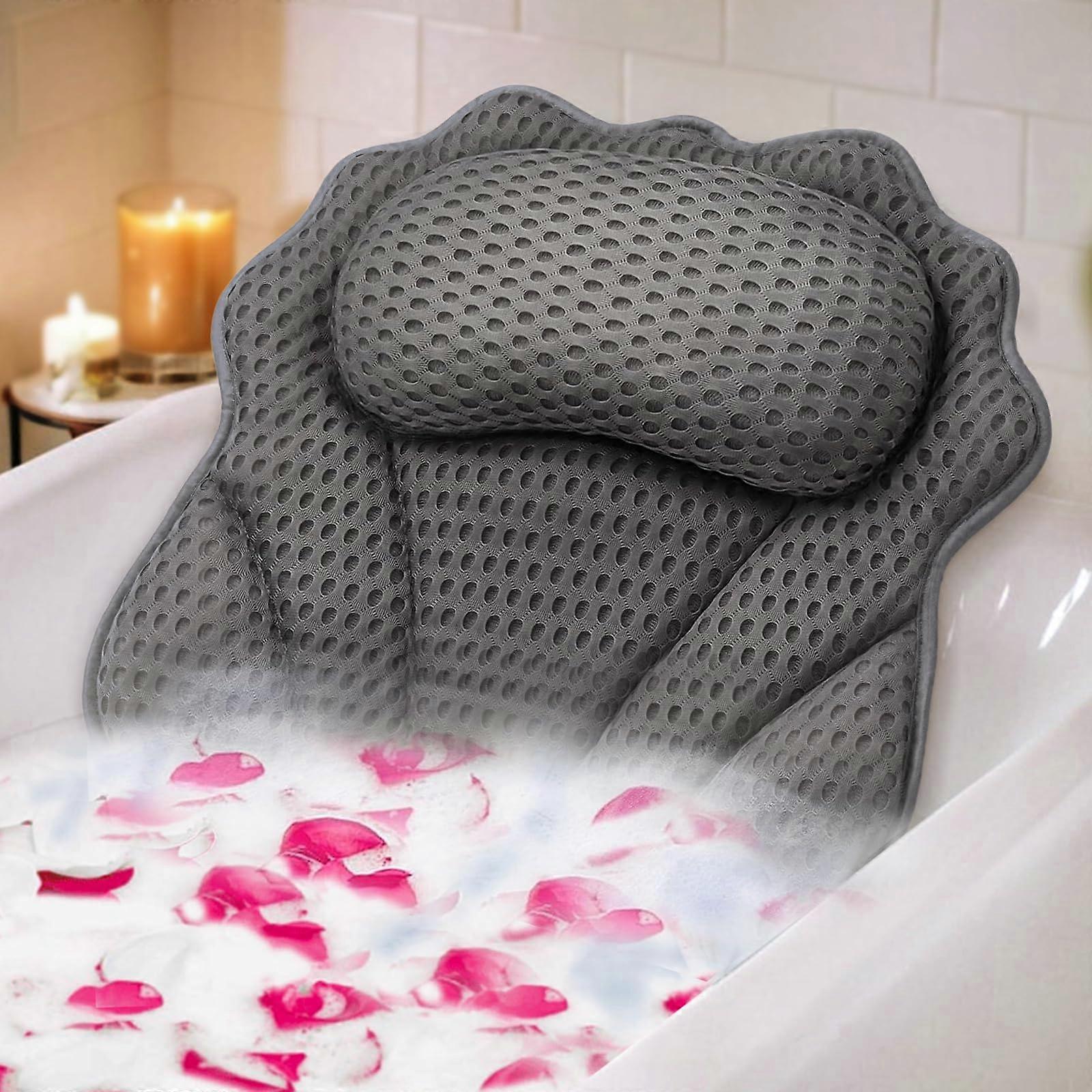 Ergonomic Luxury Bathtub Pillow for Ultimate Comfort, Waterproof and Non-Slip, Soft Material, Spa-Style Design