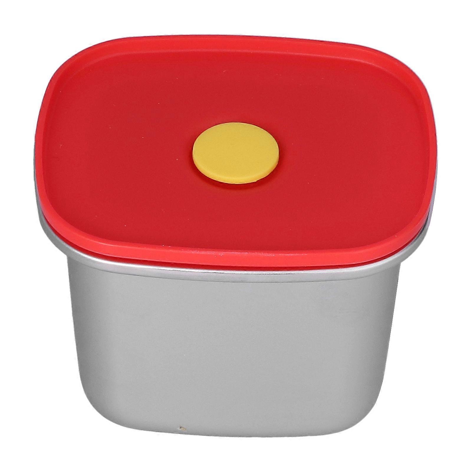 Lunch Box Red Excellent Sealing Easily Clean Environmental Protection Food Storage Containers for Students