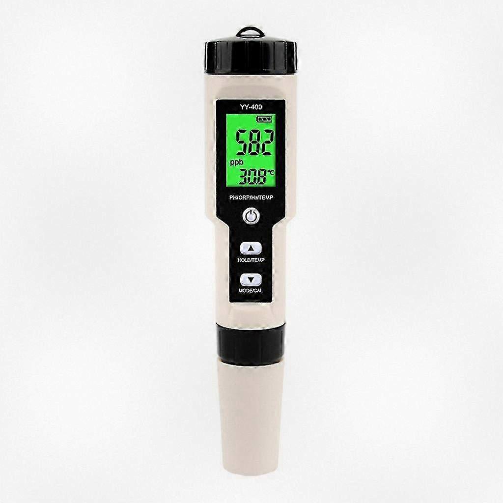 4-in-1 Digital Water Tester for pH/ORP/Temperature - Pool & Spa Monitoring Device