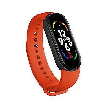 M7 Uhr Männer Frauen Smartband M7 Rate Smartwatch Fitness Tracker Druck Sport Armband Für Mi 7 rot51