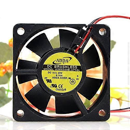 ADDA 6025 Cooling Fan 6cm AD0624HB-A71GL DC24V 0.15A 2-Wire Silent Computer Cooling Fan