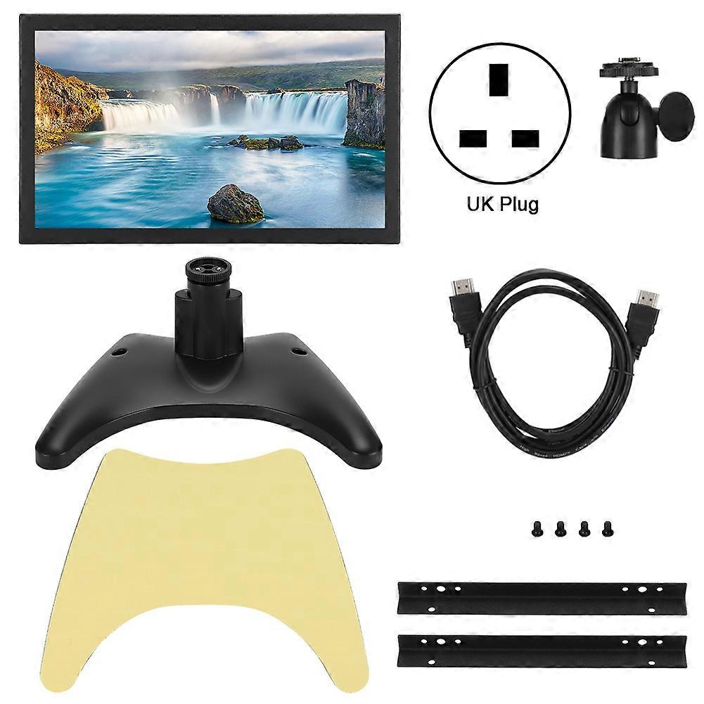 1000:1 Contrast 11.6 Inch Resistive Touch Screen Full HD 16:9 Widescreen Embedded Metal Industrial Monitor (100-240V)