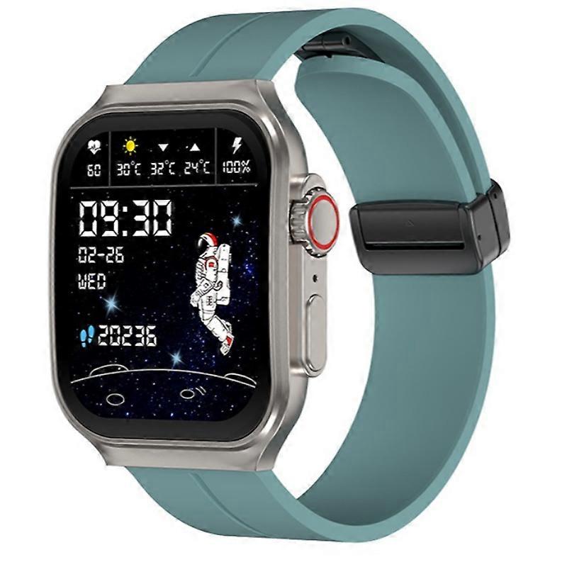 Smartwatch with 3D Flexible Curved Screen, Bluetooth Calling, and IP67 Waterproof Rating(Green)