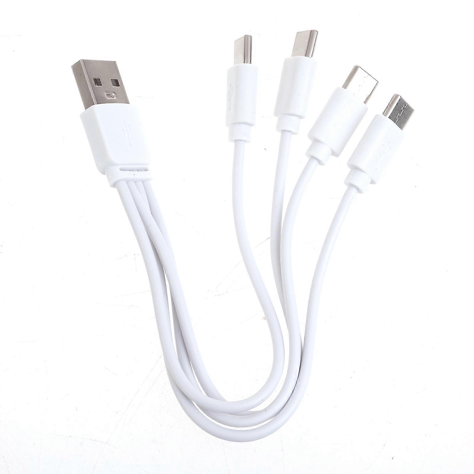 Charging Cord Charging Cable USB to Type C Splitter Charging Cable with 2/4 Type C Male Port USB C Splitter Cable