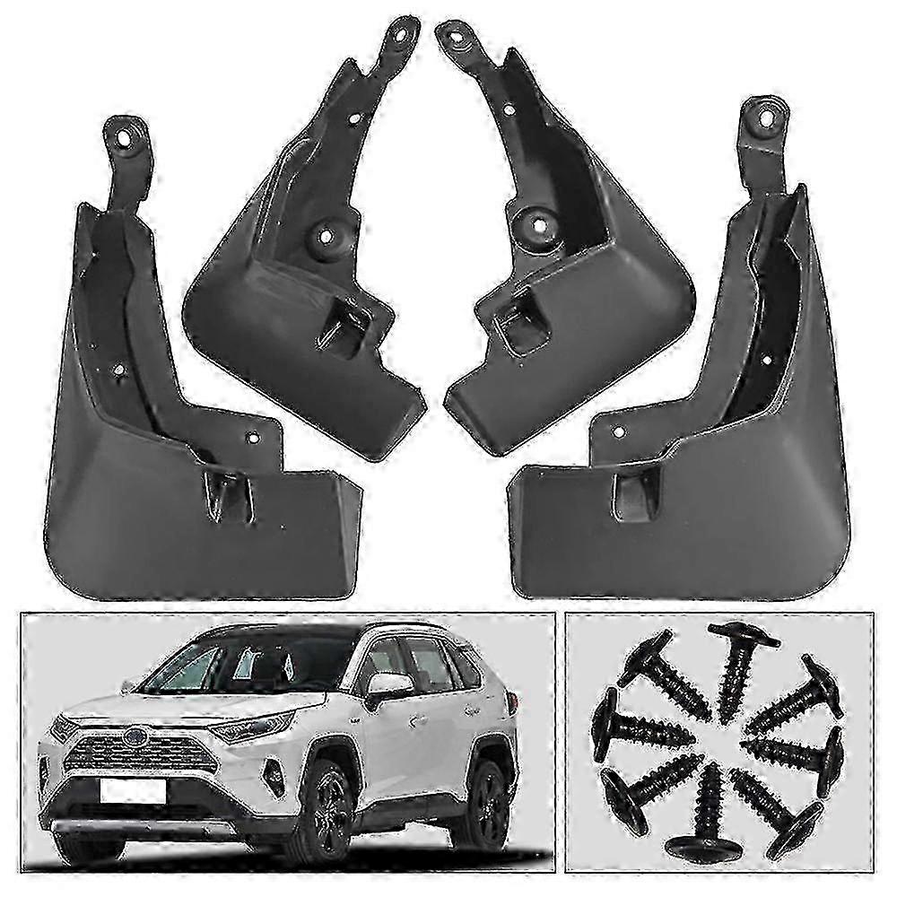 Toyota RAV4 2019-2022 Mud Guards 4pcs Full Set Soft PC Material