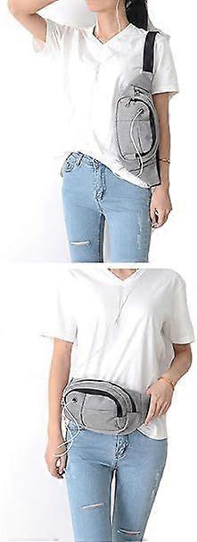 fanny pack running belt with headphone jack