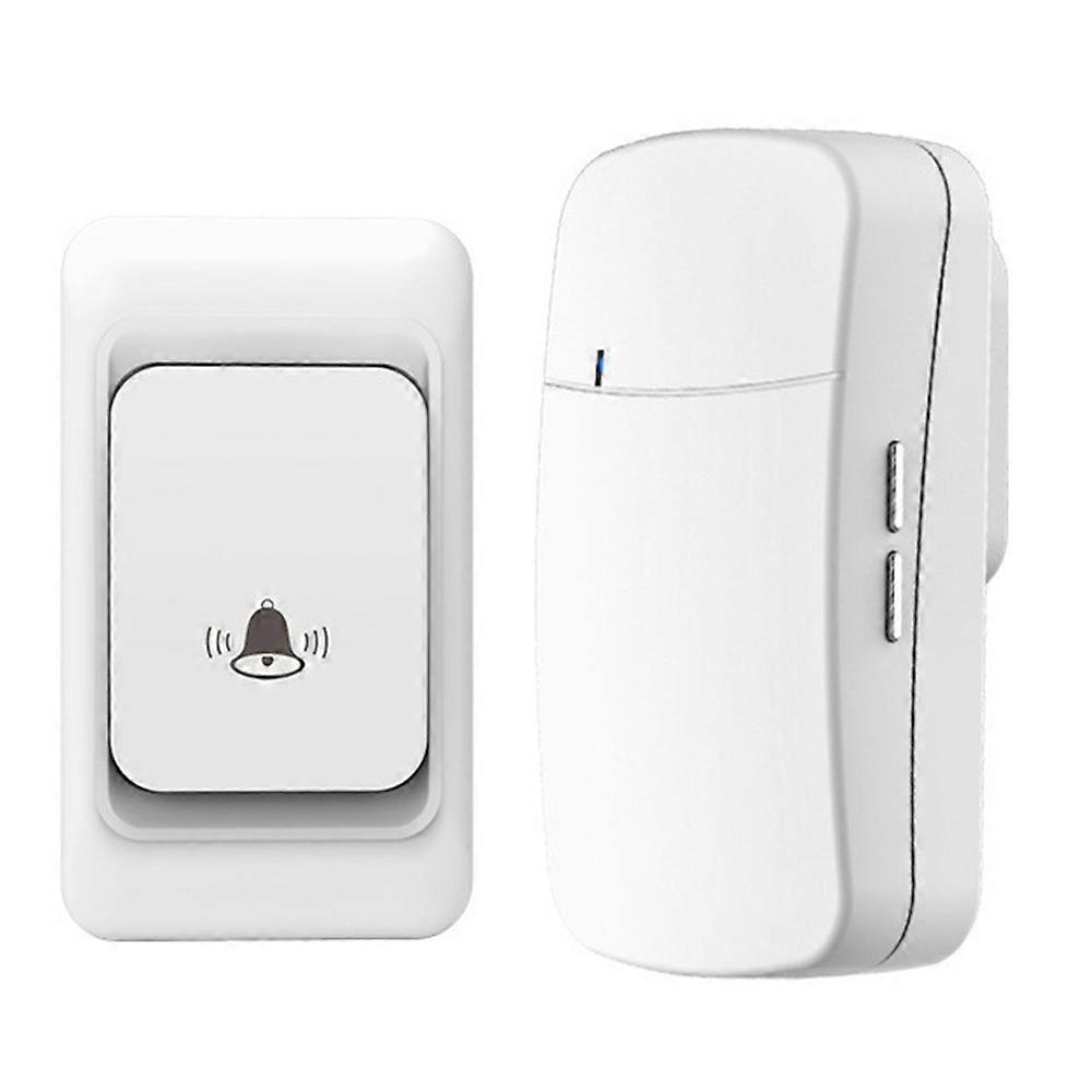 WHM07 Wireless Home Electronic Remote Digital Ding-Dong Doorbell,UK Plug