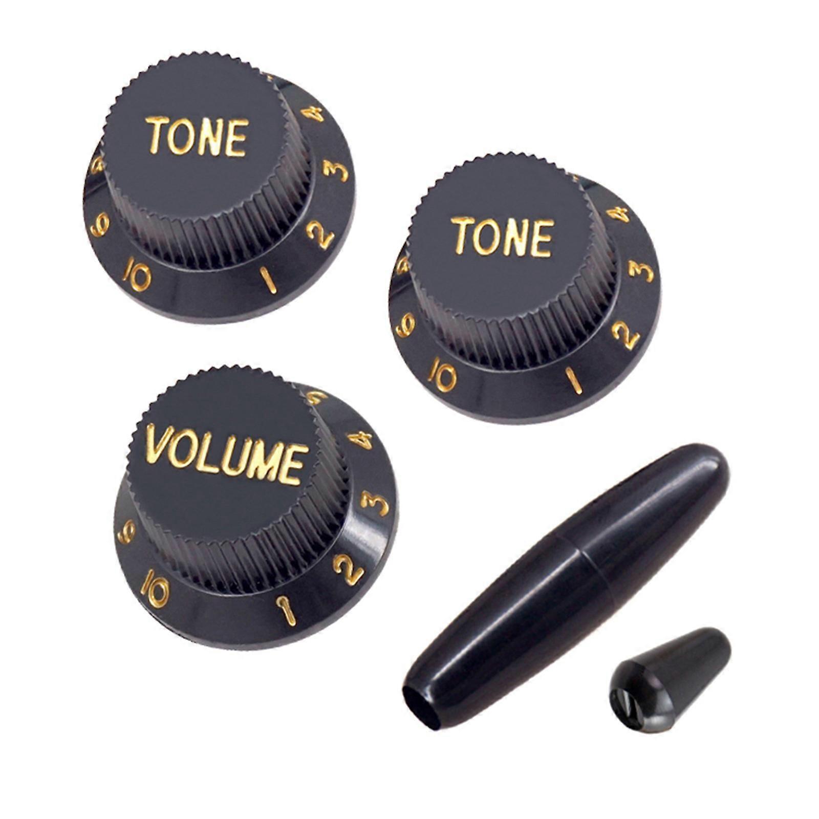 Guitar Control Knobs Set Guitar Arm Knobs Ergonomic Guitar Knobs for Electric Guitar Volumes and Tone Replacement