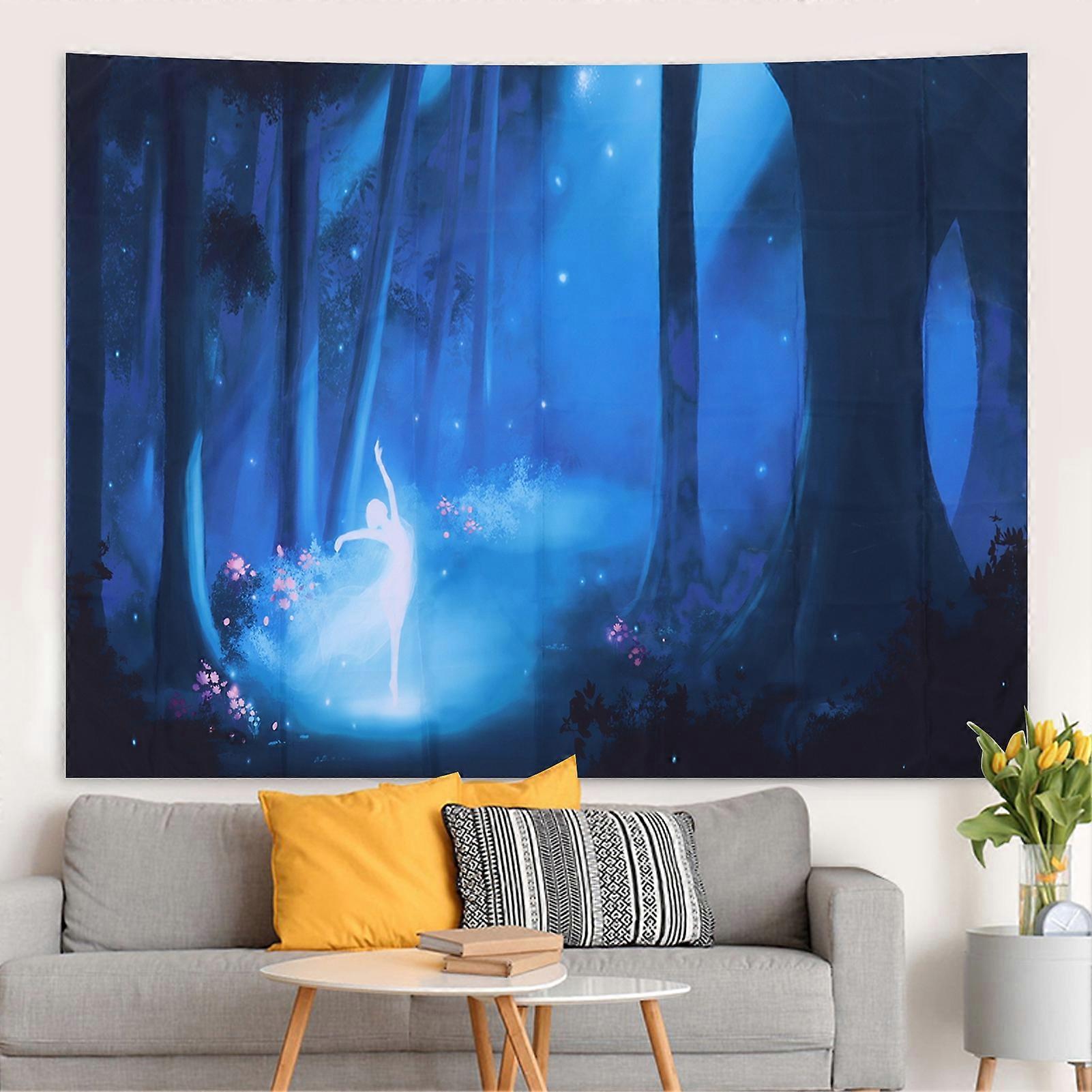 Decorative Tapestry Wall Hanging 200x150cm Polyester Fabric