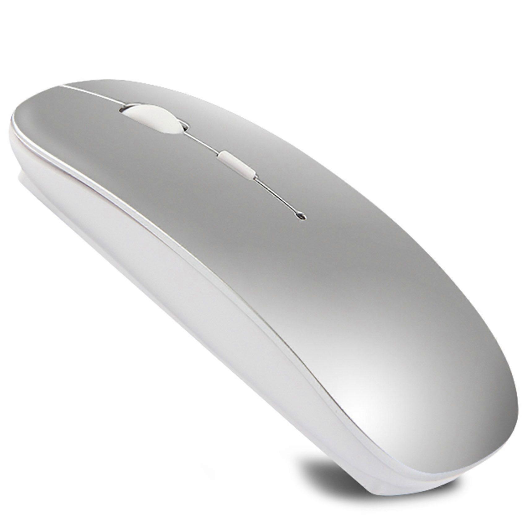 Wireless Bluetooth Mouse for GO Pro X Rechargeable Silent Mouse for Pro (Silver)